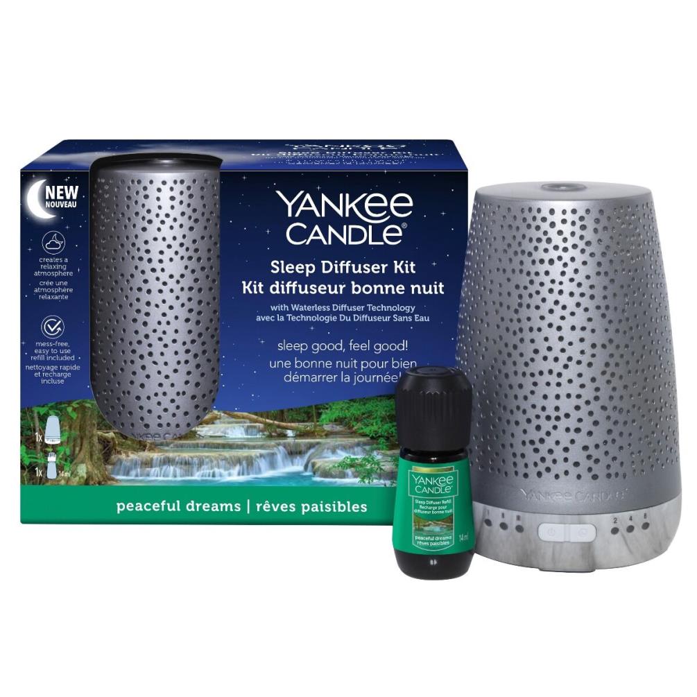 Yankee Candle Peaceful Dreams Silver Electric Sleep Diffuser Starter Kit £35.99